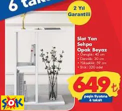 RUUM STORE SLOT YAN SEHPA OPAK BEYAZ RUUM STORE SLOT YAN SEHPA OPAK BEYAZ